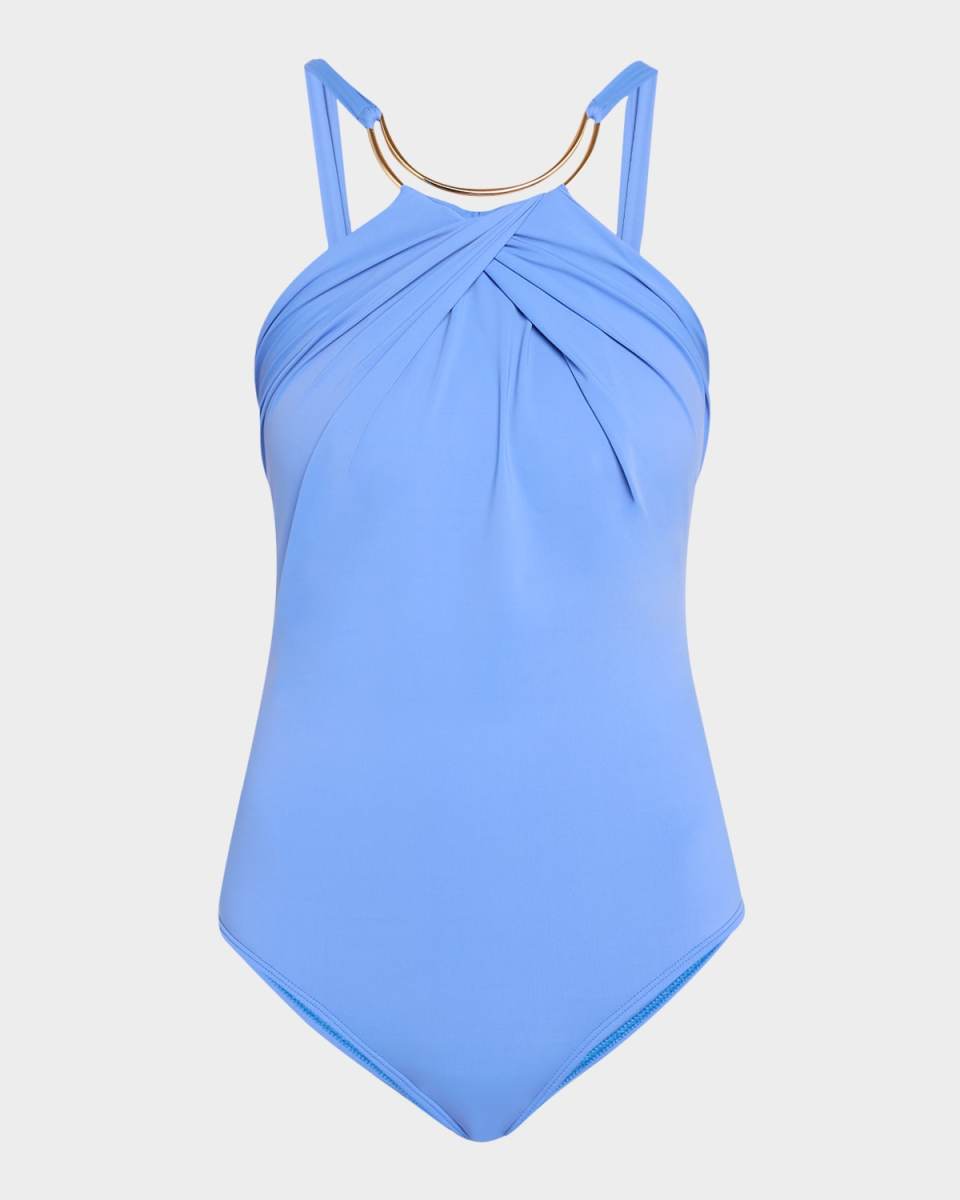 Scarf One-Piece Swimsuit